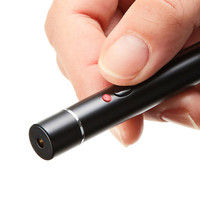 サンワサプライ レーザーポインター LP-RD315BK 赤色レーザー ペン型 単4乾電池×2 連続使用30時間（直送品）