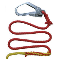 まつうら工業 補助・誘導用3色つなぎ介錯ロープ片側大口径フック付12mmΦX5m 3CONNECTED-5 1本