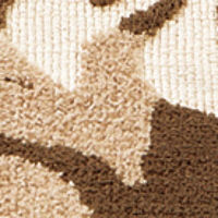 萩原 インテリアマット アラカイ ブラウン 約30×110cm 1枚（直送品）