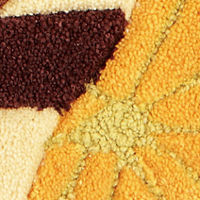 萩原 フック インテリアマット 麻ふくろう 約65×110cm 1枚（直送品）