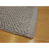 萩原 インド綿マット ラファエロ ブルー 約45×65cm 1枚（直送品）