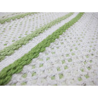 萩原 インド綿マット スクリーム グリーン 約45×65cm 1枚（直送品）