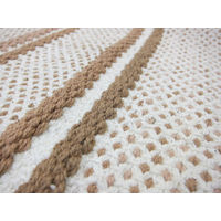 萩原 インド綿マット スクリーム ベージュ 約45×120cm 1枚（直送品）