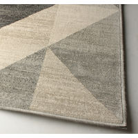 萩原 ベルギー製モケットラグ プレリ グレー 約135×195cm 1枚（直送品）