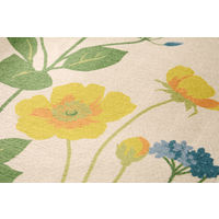 萩原 シェニールプリントラグ フラワー 約190×240cm 1枚（直送品）