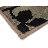 萩原 インテリアマット アイビー2 ブラウン 約70×120cm 1枚（直送品）