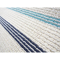 萩原 涼感タフトラグ フロワ ブルー 約185×240cm 1枚（直送品）