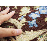 萩原 ゴブランマット（裏貼り） ロレンス ブラウン 約50×80cm 1枚（直送品）