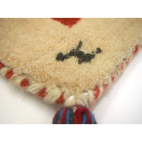 萩原 ギャッベ チェアパッド LORRI BUFFD L5 約40×40cm 1枚（直送品）