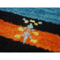 萩原 ギャッベ マット・ラグ LORRI BUFFD L7 約60×90cm 1枚（直送品）