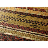 萩原 い草センターラグ（裏貼り） 風雅（ふうが） ブラウン 約230×330cm 1枚（直送品）