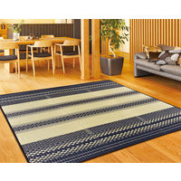 萩原 国産い草コンパクトラグ 天領（てんりょう） ブルー 約180×250cm 1枚（直送品）