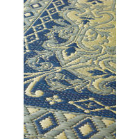 萩原 い草センターラグ（裏貼り） カノン ブルー 約230×330cm 1枚（直送品）