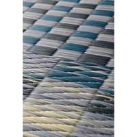 萩原 い草コンパクトラグ（裏貼り） キハチ ブルー 約180×240cm 1枚（直送品）