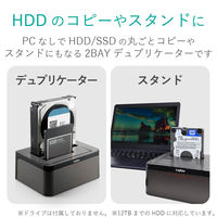 ロジテック HDDケース/3.5インチHDD&2.5インチHDD+SSD/2B LGB-2BDPU3ES 1個（直送品）