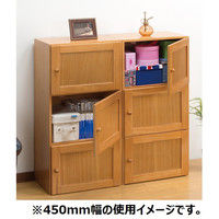 ファミリー・ライフ 桐製すきま収納庫6ドア 幅200×奥行300×高さ1800mm 1台（直送品）