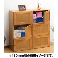 ファミリー・ライフ 桐製すきま収納庫6ドア 幅300×奥行300×高さ1800mm 1台（直送品）