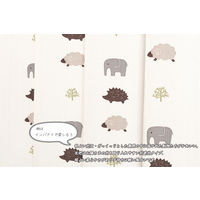 ユニベール ブルック アイボリー 厚地カーテン 幅100×高さ200cm 1セット（2枚入り） 1セット（厚地カーテン2枚）（直送品）