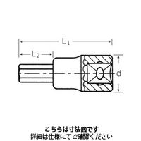 スタビレー 3/8”SQヘキサゴンビットソケット 3049/8 1個（直送品）