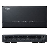 サンワサプライ スイッチングハブ(8ポート・マグネット付き) LAN-SWHP801BK 1個（直送品）