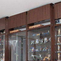 充英アート JAJAN コレクションラック専用上置 幅833mm 汎用285mm奥行 ハイタイプ ブラウン 設置可能天井高2410～2740mm（直送品）