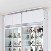 充英アート JAJAN コレクションラック専用上置 幅833mm 汎用285mm奥行 ハイタイプ ホワイト 設置可能天井高2410～2740mm（直送品）