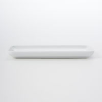 【まとめ買いセット】 無印良品 白磁角皿 約幅22.5×奥行12×高さ2.5cm 1箱（5枚入） 良品計画