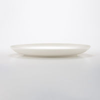 【まとめ買いセット】無印良品 磁器ベージュ皿 約直径26×高さ3cm 1箱（5枚入） 良品計画