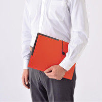 リヒトラブ SMART FIT キャリングホルダー A4 ネイビー F7525-11 1セット(3冊)（直送品）