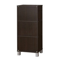 【車上渡し】関家具 オープンシューズボックス W45（ブラウン） 奥行360×幅450×高さ1030mm 73173 1台（直送品）