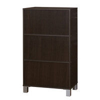 【車上渡し】関家具 オープンシューズボックス W60（ブラウン） 奥行360×幅600×高さ1030mm 27128 1台（直送品）