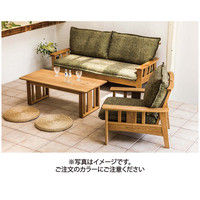 【車上渡し】RELAX FORM アルベロ（ナチュラル色フレーム）3人掛ソファ フレンチベージュ 1脚（直送品）