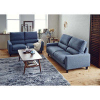 【車上渡し】RELAX FORM モルトベーネ Moltobene 3人掛ソファ ピーコックブルー 1脚（直送品）