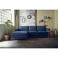 【車上渡し】RELAX FORM ブリスト スモールカウチ（右） オリエンタルブルー 1セット（直送品）