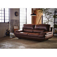 【組立設置込】RELAX FORM トレビソ 3人掛ソファ カカオ 1脚（直送品）