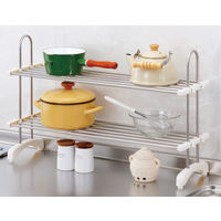 ファミリー・ライフ 伸縮式ステンレス整理棚 a12928 1台