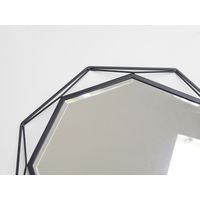 塩川光明堂 ウォールミラー GEM S BK 幅500×奥行30×高さ500mm B8177 1枚（直送品）