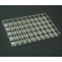 アズワン サンプル保管トレー 5枚入 210×297×25mm 5×10マス 61-9950-06 1セット(5枚)（直送品）