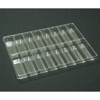 アズワン サンプル保管トレー 5枚入 210×297×25mm 2×8マス 61-9950-12 1セット(5枚)（直送品）