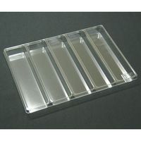 アズワン サンプル保管トレー 5枚入 210×297×25mm 1×4マス 61-9950-21 1セット(5枚)（直送品）