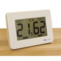 熱研 大型デジタル温湿度計 SN-908 1個 62-3842-53（直送品）
