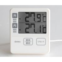 ドリテック 室内・室外温度計 O-285IV 1個 62-8553-21（直送品）