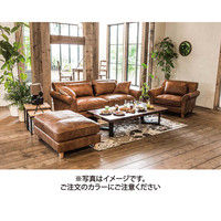 【車上渡し】RELAX FORM ペルカ 3人掛ソファ スカイ 1脚（直送品）