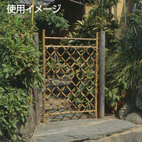 タカショー 木枠枝折戸 黒竹2.3尺約幅700X厚さ30X高さ1000mm KO-4 1枚（直送品）