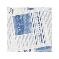 大阪ポリヱチレン販売 フランスパン紙袋ヨーロピアン柄（ブルー）No.170ヨーロピアン 7273 1包：50枚×20（直送品）