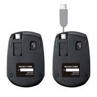 有線マウス　3ボタン　超小型サイズ　ブルーLED　MA-BLC122BK　サンワサプライ　1個（直送品）