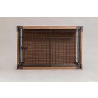 アイリスオーヤマ 犬 ケージ 屋根付き サークル 小型犬 超小型犬 ペットケージ インテリアウッディサークル PIWS-960 ダークブラウン（直送品）