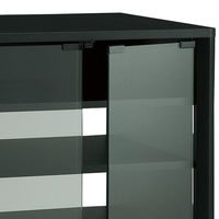 TIMEZ NX-Bシリーズ タテ型オーディオラック ブラック 幅558×奥行480×高さ900mm NX-B301 1台（直送品）