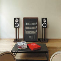 HAMILeX SBシリーズ 中型スピーカー用スタンド ブラック 幅280×奥行340×高さ599mm SB-521 1セット（2台）（直送品）