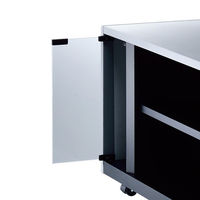 TIMEZ WSシリーズ テレビ台 オーディオラック シルバー/ブラック 幅1635×奥行430×高さ415mm TV-WS1600 1台（直送品）